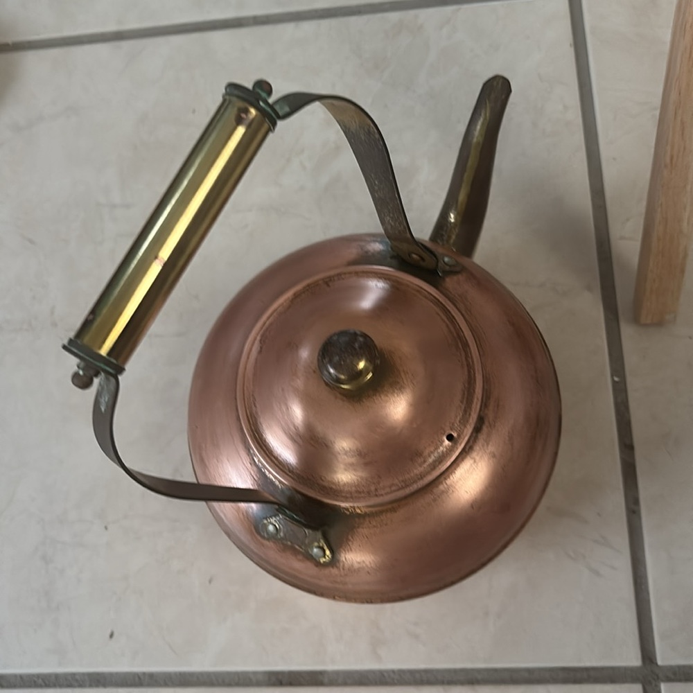 Others Follow Copper and Brass Tea Kettle - Picture 2 of 11